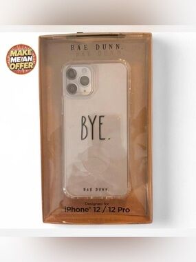 New RAE DUNN “BYE” iPhone 12/12 Pro Case